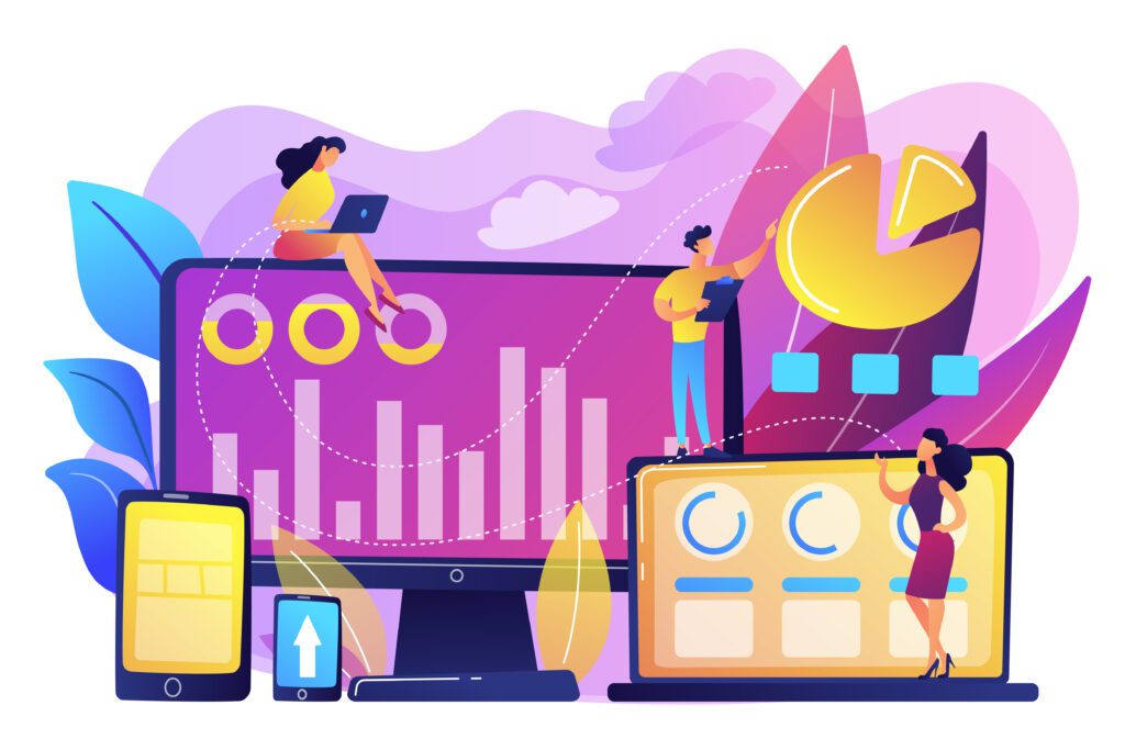 Customer segmentation concept vector illustration.