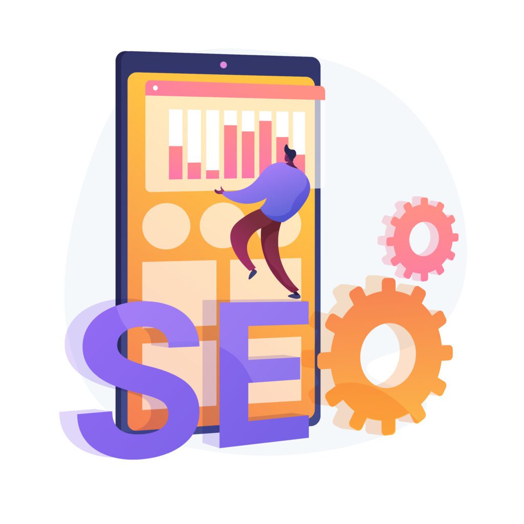 Seo optimization vector concept metaphor